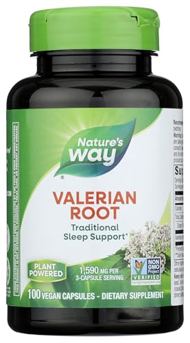 Nature's Way Valerian Root, 1,590 mg, 100 Capsules,