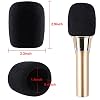 Augshy Microphone Foam Covers, 20 Pack Thick Handheld Stage Cover for Karaoke DJ, Disposable (Black) #1