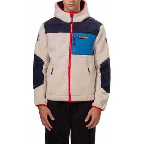 Napapijri Men's Yupik Fleece Jacket, Beige Dimity, S Cover