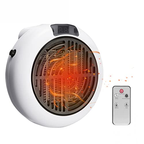 Mini chauffage portable Insta 900 W | Mini poêle électrique Wonder Heater | Thermostat réglable avec télécommande Cover