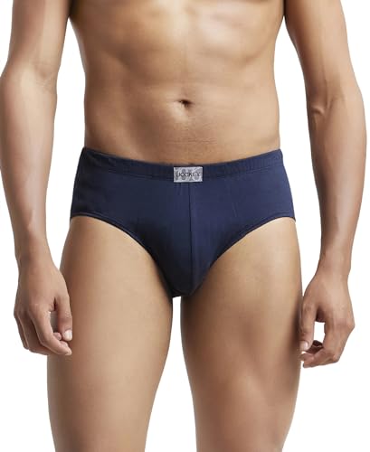 Image of Jockey 8035 Men Super Combed Cotton Solid Brief with Ultrasoft Concealed Waistband (Pack of 2)