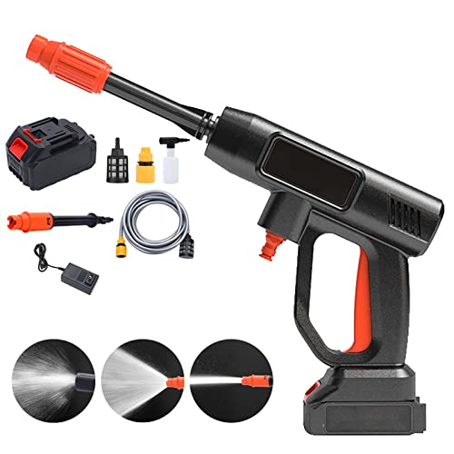 Akku Hochdruckreiniger, 24V Max 60Bar 870 PSI Hochdruckreiniger Mobil mit Zubehör, Hochdruckreiniger mit Akku für Bewässerung Cover