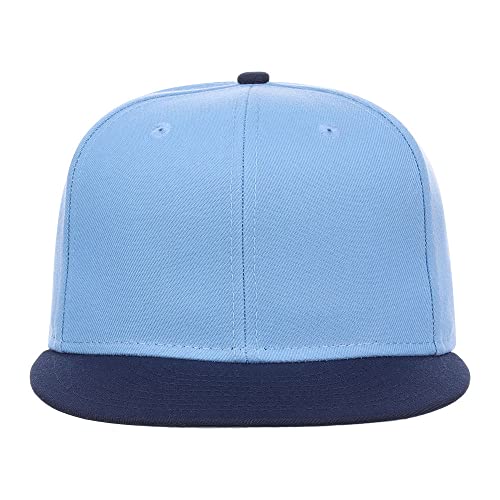 Image of Lids Blank Premium Full Court w /Colored Under Visor Fitted Cap