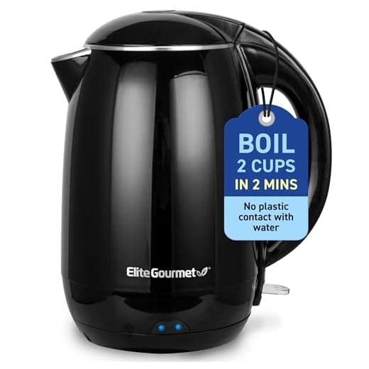 Elite Gourmet 1.8L Double Wall Kettle