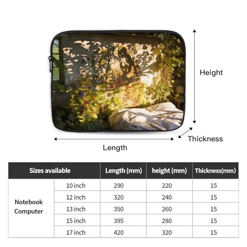 Deserted Room Laptop Sleeve Case 15 Inch Suitable For Notebook Computer Tablet Traveling Carrying Simple Case4
