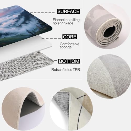 Tapis de sol lavable pour chambre résolvant les problèmes de glisse - 7