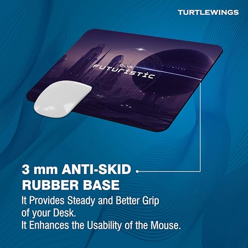 Image of TURTLEWINGS | Mousepad | Inspirational Quote Mousepad - 22x18 cm, 3mm Thick | Abstract Design Non-Slip Rubber Base | Office, Study & Gaming Use | Premium Smooth Surface 222 (13)