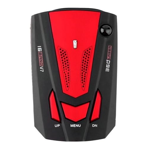 Alerta De Voz del Detector De Radar Láser De La Cámara GPS del Coche De 16 Bandas 360(Red)