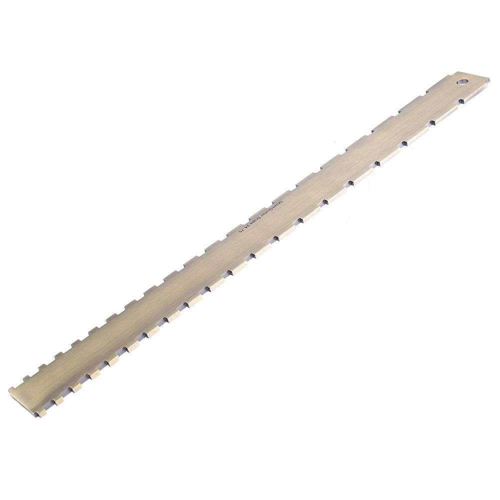 Guitar Straight Edge Tool, Practical 24.75 Notched Fret Board Straight Edge Luthiers Tool for Guitars Neck Leveling - Image 3