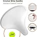 Bikeroo Wide Cruiser Saddle - Comfort Seat Fits Indoor & Outdoor Bicycles - Steel Spring & Elastomer Suspension - Memory Foam - White