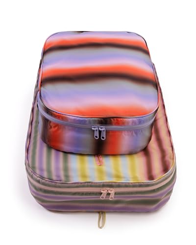 BAGGU Large Packing Cube Set - Gradient Stripes
