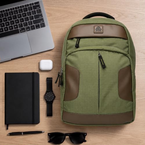 Image of 28L Agate Laptop Bag for Office with trolley Sleeve Olive