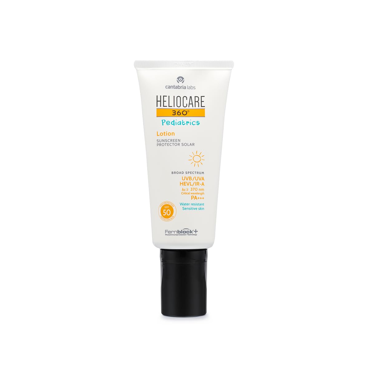 Cantabria Labs - Heliocare 360º Pediatrics Lotion SPF 50 - Loción Fotoprotectora para Niños - Textura Ligera - Protección Avanzada - Resistente al Agua