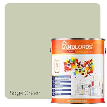 Landlords Anti Damp, Anti Mould and Condensation - Sage Green Matt Finish - 1 Litre - Prevent & Control Damp On Internal Walls & Ceilings - Easy To Apply