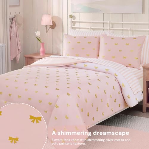 Image of Queen Comforter Set with Sheets for Girls-7 Pieces Queen Bedding Sets