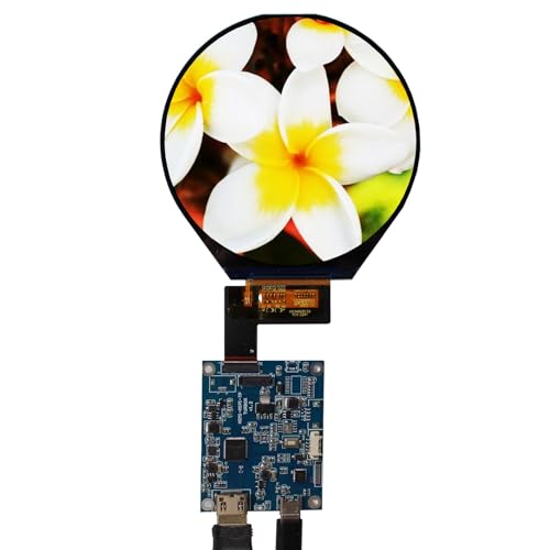 Image of 3.4 inch 800x800 IPS MIPI 330nit Round LCD Screen | and 39 pins H /D Controller Board,Micro USB Power Port