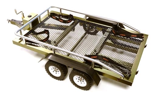 Integy Machined Alloy Flatbed Dual Axle Car Trailer Kit for 1/10 Scale RC 580x320x110mm