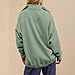 Free People Inspired Clothes, Free People Dupes Dup Es - Womens Oversized Sweatshirts, Trendy Casual Long Sleeve Button Henley Neck Pullover Tops, Fall Fashion Sweaters Outfits Clothes Green X-Large