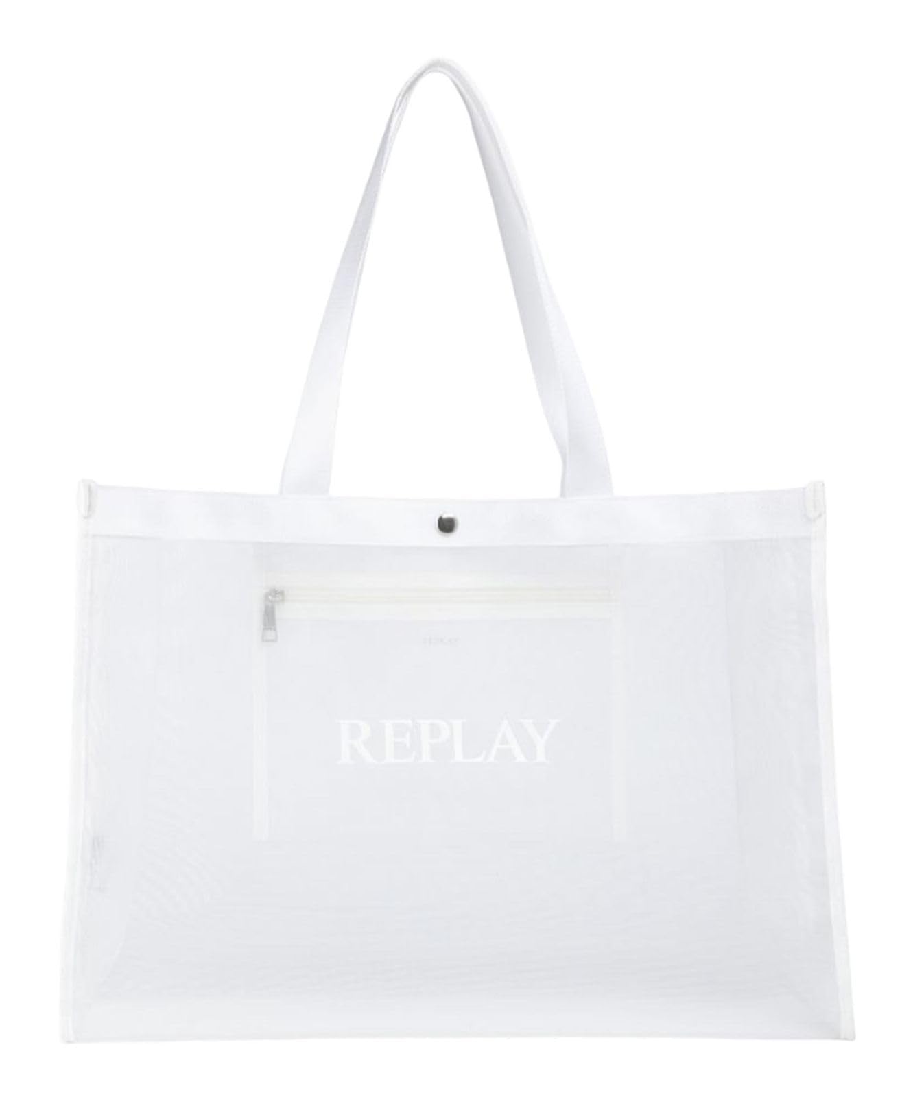 Replay Women Fw3727 Bag, 0002 Dirty White, Einheitsgröße
