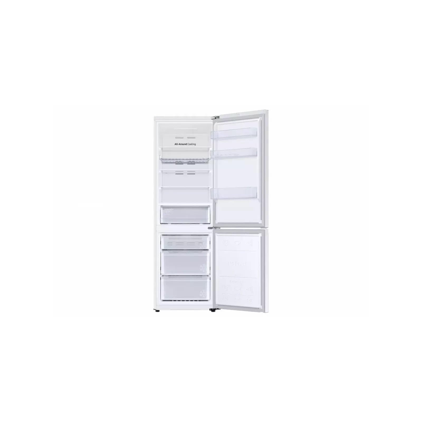 Samsung Kühlschrank mit IA, 185 cm, Weinregal 344 l, E-Klasse, Weiß, RB34C672EWW/EF