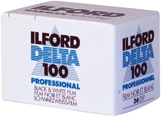 Ilford 1780624 Delta 100 Professional Black-and-White Film, ISO 100, 35mm 36-Exposure (3 Pack)