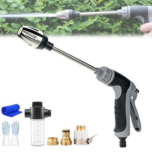 Waterblitz Pressure Washer, Water Blitz High Pressure Water Gun, Hose Attachment with Nozzle, Three Spray Modes, Portable Power Washer Cleaner Hose Nozzle for Car, Floor, Garden, Patio
