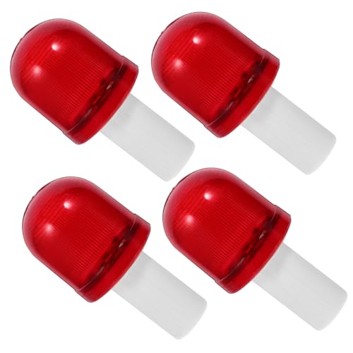 Cabilock 4Pcs Traffic Cone Flashing Lights Emergency Warning Lights for Parking and Road Safety Versatile Design for Traffic Management High Frequency Flashing for Enhanced Visibility