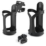 OIHCAZ 2PCS Pram Cup Holder, Cup Holder for Pram Buggy Stroller Pushchair Bike Wheelchair Cup Holder Pram Drinks Holder for Bicycles Motorcycles(360° Rotating Non-slip Clip)