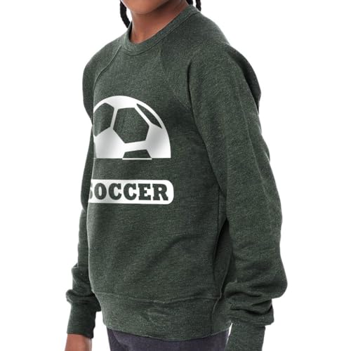 Soccer Ball Kids' Raglan Sweatshirt - Soccer Team Member Gift - Soccer Game Stuff2