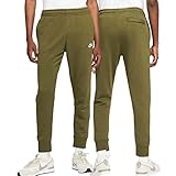 Puños acanalados NIKE Pantalones de Ocio, Verde y Blanco, XX-Large para Hombre