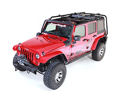 Rugged Ridge 11703.02 Sherpa Roof Rack; 07-18 Jeep Wrangler JKU, 4 Door