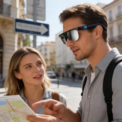Lunettes de traduction IA sans fil pour conférence et éducation