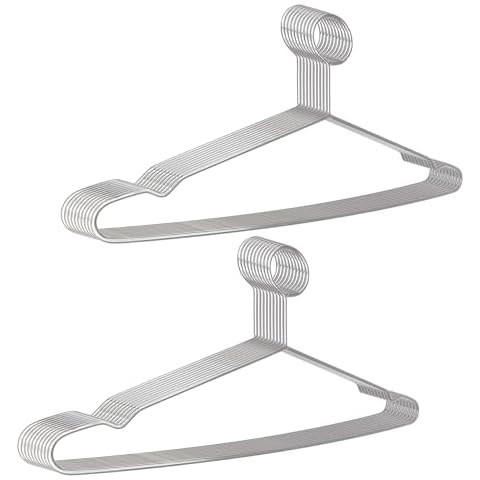 JXQGQ 20 PCS Stainless Steel Anti-Theft Hangers Cover