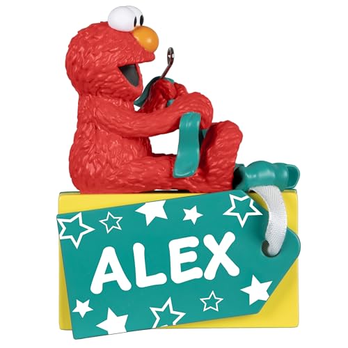 Hallmark Keepsake Personalized Christmas Ornament 2025, Sesame Street A Gift from Elmo, Gifts for Sesame Street Fans