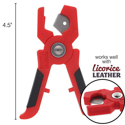The Beadsmith Little Cut Leather Cutters, Jewelry Tools and Craft Supplies, Red, 4.5 Inches - Image 2