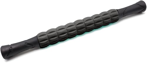 Rodillo de masaje - Masajeador muscular para relajación muscular, recuperación rápida, alivio del dolor, calambres y tensión muscular, M1negro