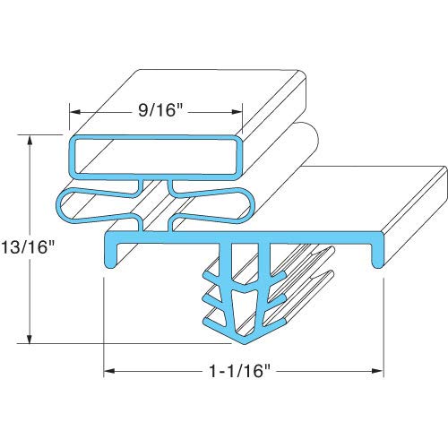 Exact FIT for DELFIELD 1702641 Door Gasket - Replacement Part by MAVRIK