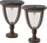 FLITI Solar Post Lights Outdoor, Waterproof Fence Post Lights Solar Powered, Super Large Solar Panel