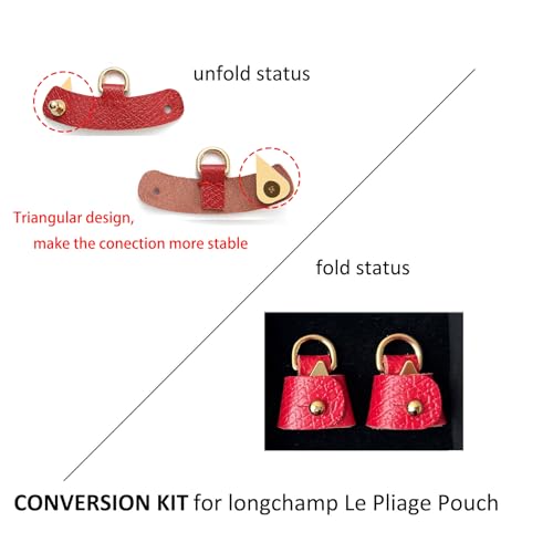 Image of Crossbody Strap Compatible for Longchamp LP Xtra XS Pouch, Conversion Kit,GOLD Hardware