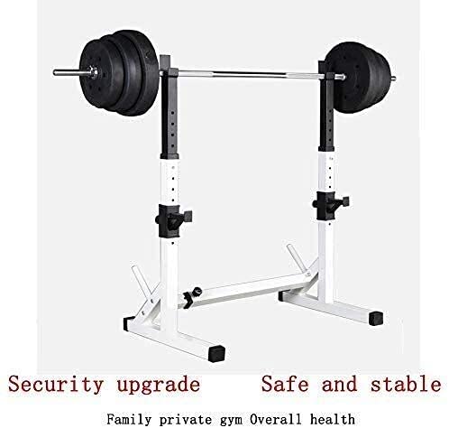 OTQEFTN Barbell Stand Weight Lifting Rack Gym Family Fitness Indoor Squat Rack, Steel Weight Lifting Stand, Legs and HIPS Strength Training Fitness Holder,Gym and Home Exercise Equipment Max 200 Kg