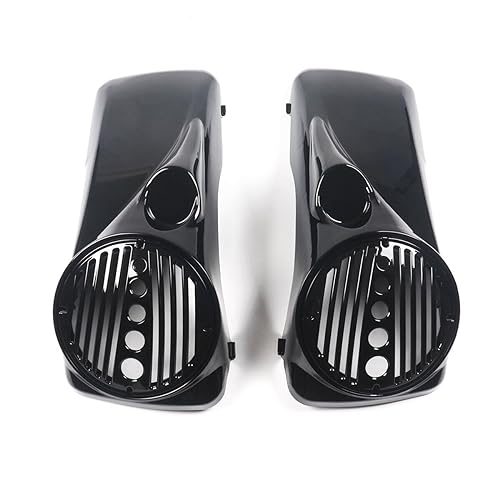 8" Speaker Lids w/Tweeter Port para Harley Touring 1994-2013 miniatura 2