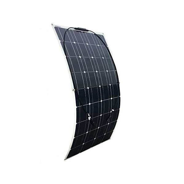 YUANFENGPOWER 100 Watt Flexibel Solapanel 18v Monokristallin Solarmodul für Boot, Wohnmobil, Auto, Dach, 12 V Batterie…
