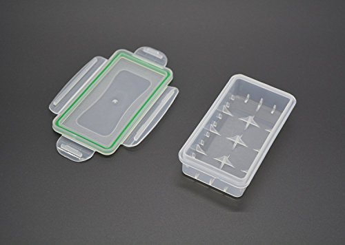 Case Wonder Clear Plastic Waterdichte Batterij Opbergdoos Organizer voor 18650 Batterijen/16340 Batterijen/CR123A… - Afbeelding 4
