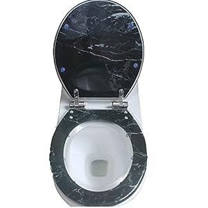 Wc Bril Softclose Scharnier Toiletbril, U/V/O-vorm compatibele toiletafdekking, aan de bovenzijde gemonteerde ultra…