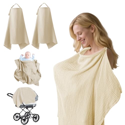 2 Stück Stilltuch Für Unterwegs Weich Und Atmungsaktiv...