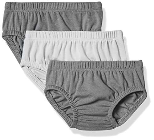 Hanes Flexy 3 Pack Diaper Covers Canastillas para bebés, Gris, 6-12 Months Unisex bebé