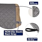 PureFit Reversible Quilted Sofa Cover, Water Resistant Slipcover Furniture Protector, Washable Couch Cover with Non Slip and Elastic Straps for Kids, Dogs, Pets (Small Recliner, Gray/Light Gray) - Image 3