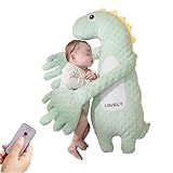 Baby Patter for Sleep Aid, Pat Pillow Soother, Choco Bear Soothing Palm, Back Butt Patter for Sleep, Patting Sleeping Toy, Mother's Slapping (Green Dinosaur)