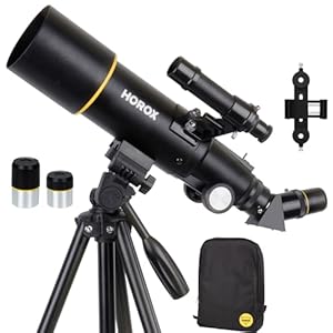 Telescope, 70mm Aperture 400mm Refractor Telescope for Astronomy, Telescope for Adults. Pro Tripod & Phone Adapter, Portable Telescopes Backpack