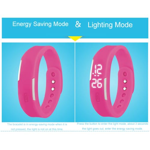 Weicam 10Pcs Unisex LED Digital Silicone Band Electronic Wrist Watch Waterproof Wholesale Watches4